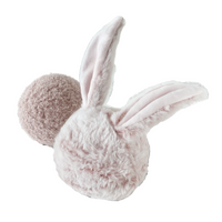 Lambwolf Collective Bunny Pop dog enrichment toy featuring plush bunny with squeaky ball and crinkle textures.