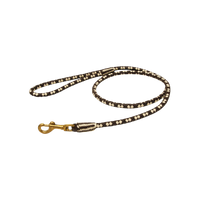 Braided Leather Snap Leads