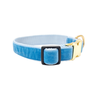 Mimi Green | Williams Blue Velvet Collar & Leash