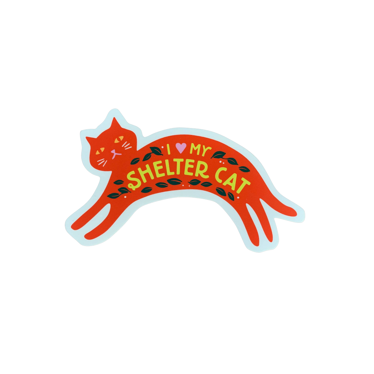 Sticker | I Love My Shelter Cat