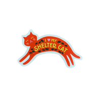 Sticker | I Love My Shelter Cat