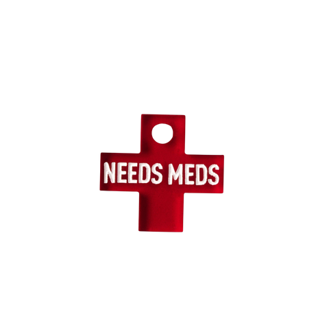 Needs Meds Collar Tag