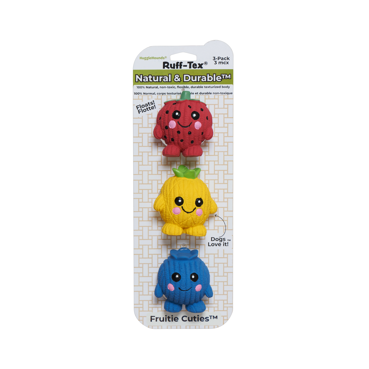 Fruitie Cuties Foodies Ruff-Tex, 3 pack