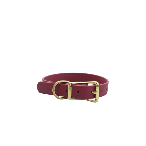 Mimi Green | Collar & Leash | Wine