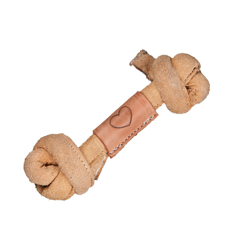 Huggle-Hide® | Natural Leather Knotted Bone