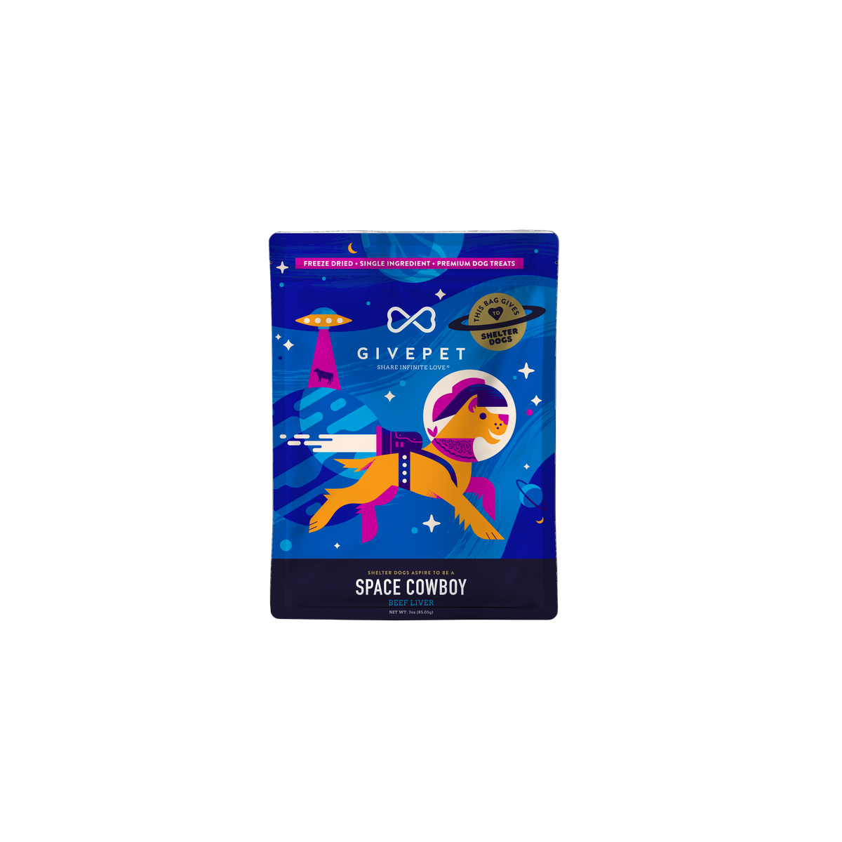 GivePet | Freeze-Dried | Space Cowboy Beef Liver Treats