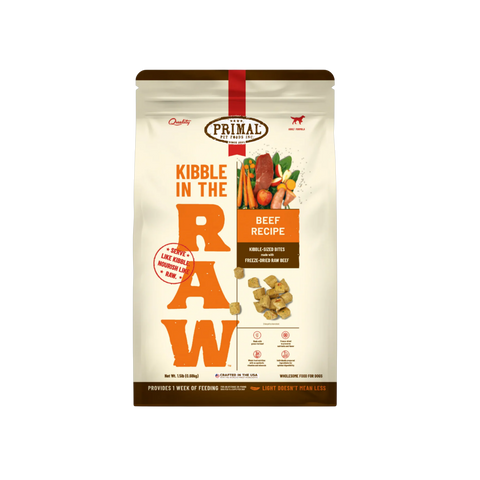 Primal Kibble in the Raw Beef