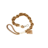 Handmade Sustainable Colorful Cotton Rope Dog Leash: Earth Brown