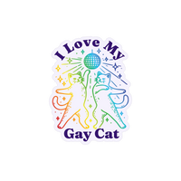 Sticker | I Love My Gay Cat