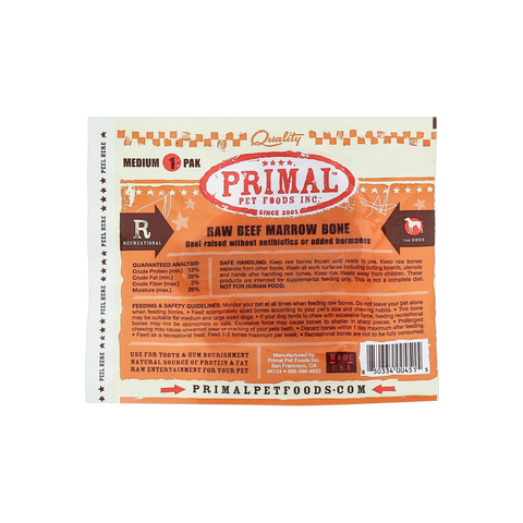 Primal Beef Marrow Bone