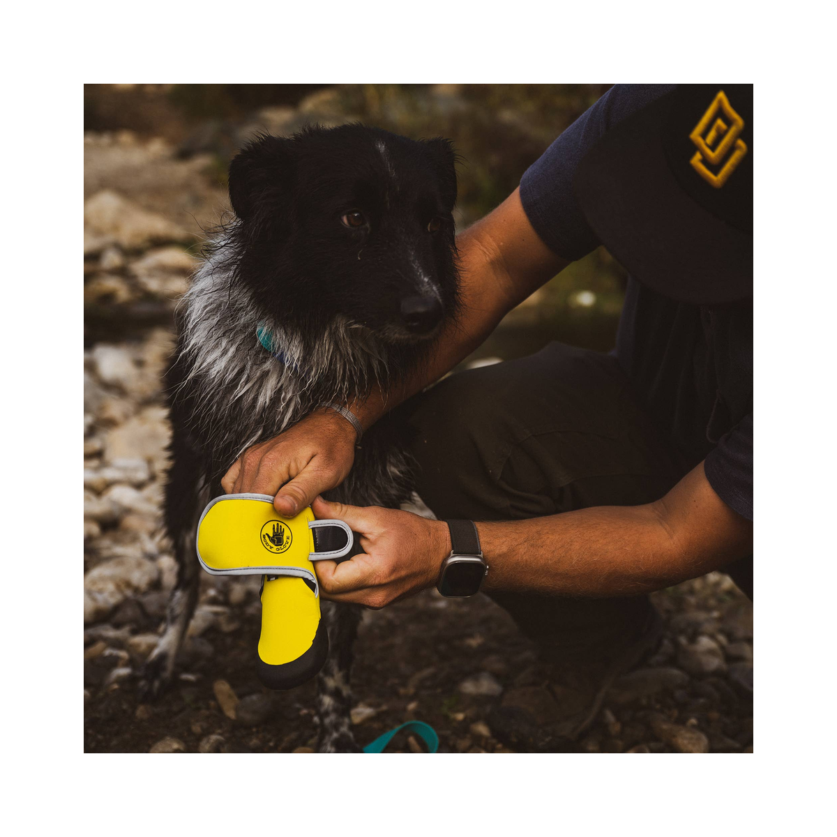 Carolina Pet Company Body Glove Paw Protector Booties shown from a close-up angle revealing texture and sole detail.