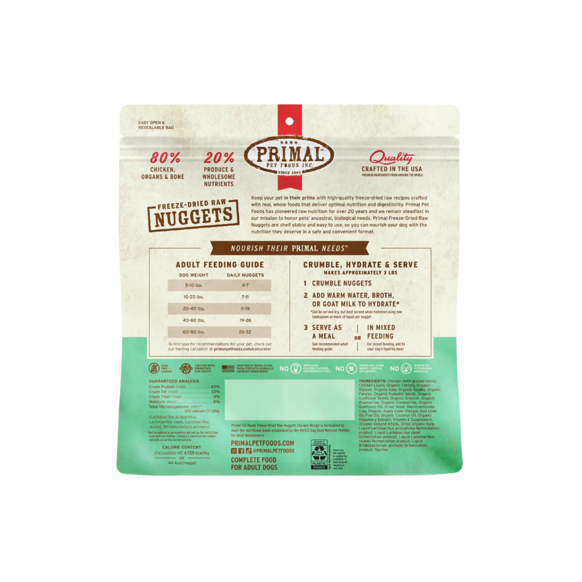 Primal | Freeze-Dried | Chicken Nuggets