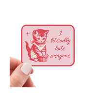 Sticker | I Literally Hate Everyone