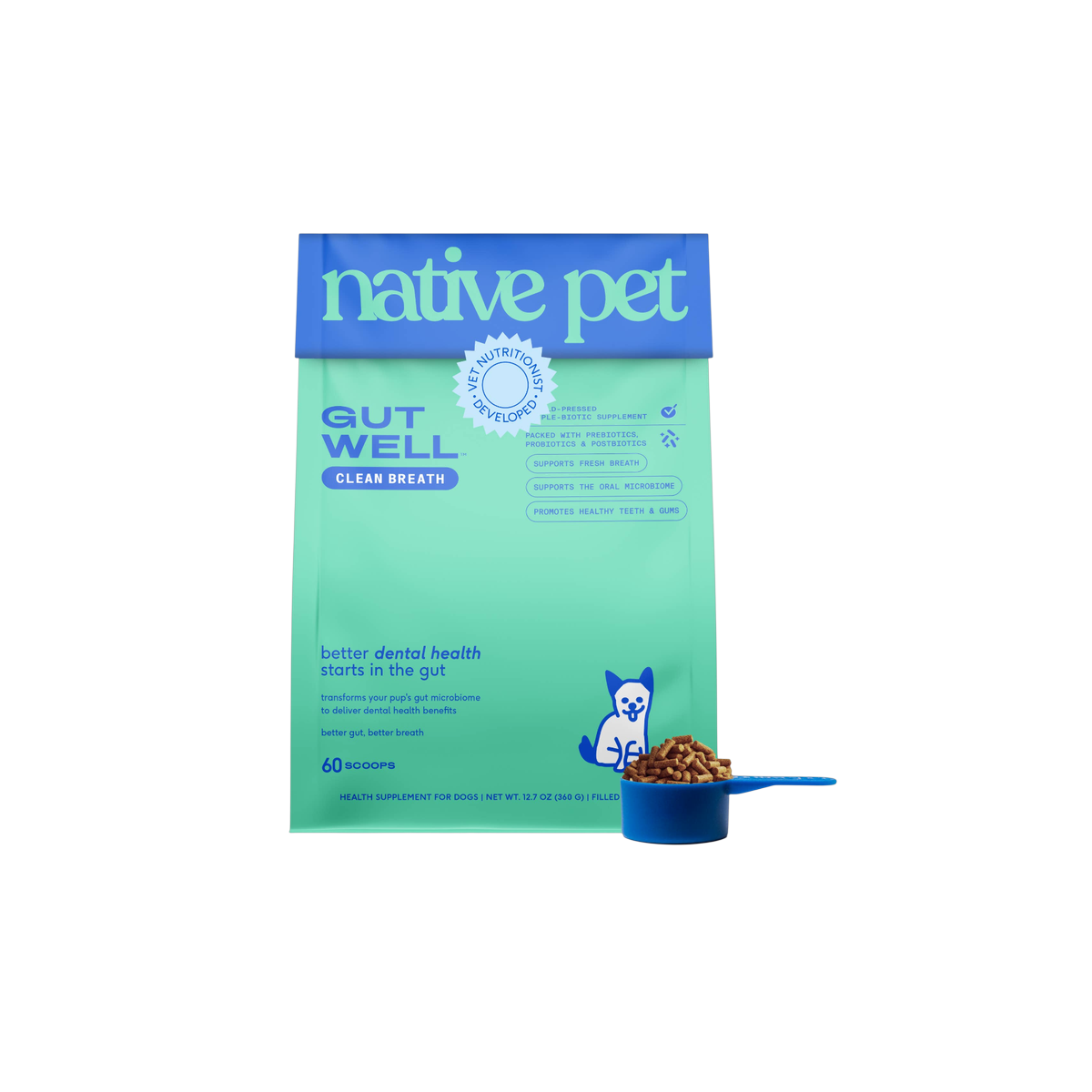 Native Pet | GutWell | Dog Dental Care Supplement