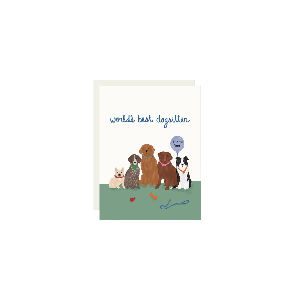 Dog Sitter Thank You Card