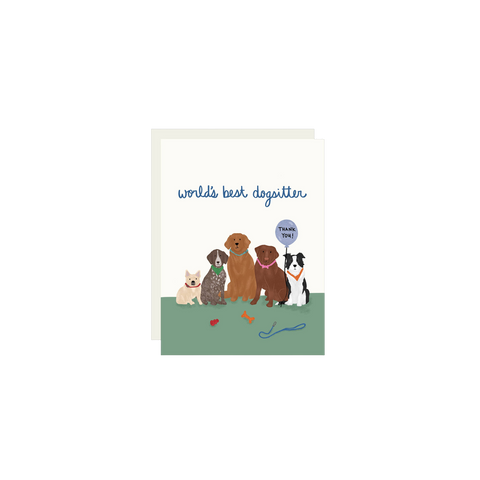 Dog Sitter Thank You Card
