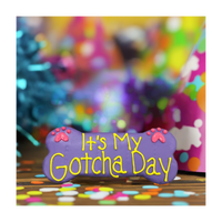 Fetch! Treats | 6" Dog Cookie | It's My Gotcha Day (colors vary)
