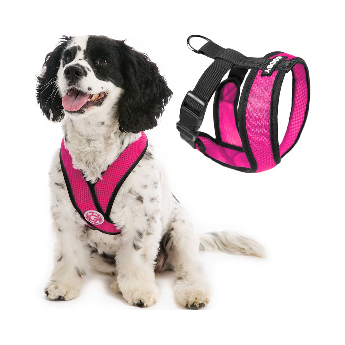 Gooby | Comfort X Head-In Harness | Flamingo