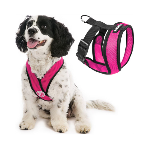 Gooby | Comfort X Head-In Harness | Flamingo