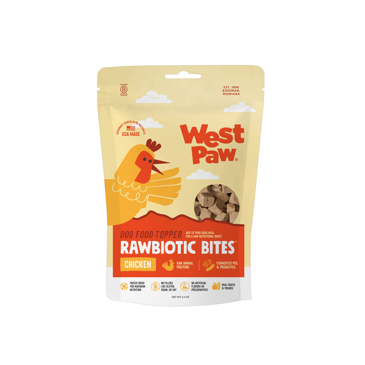 West Paw | Rawbiotic Bites Food Topper | Chicken