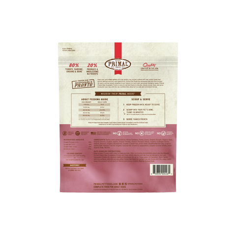 Primal | Pronto | Turkey & Sardine 4lb