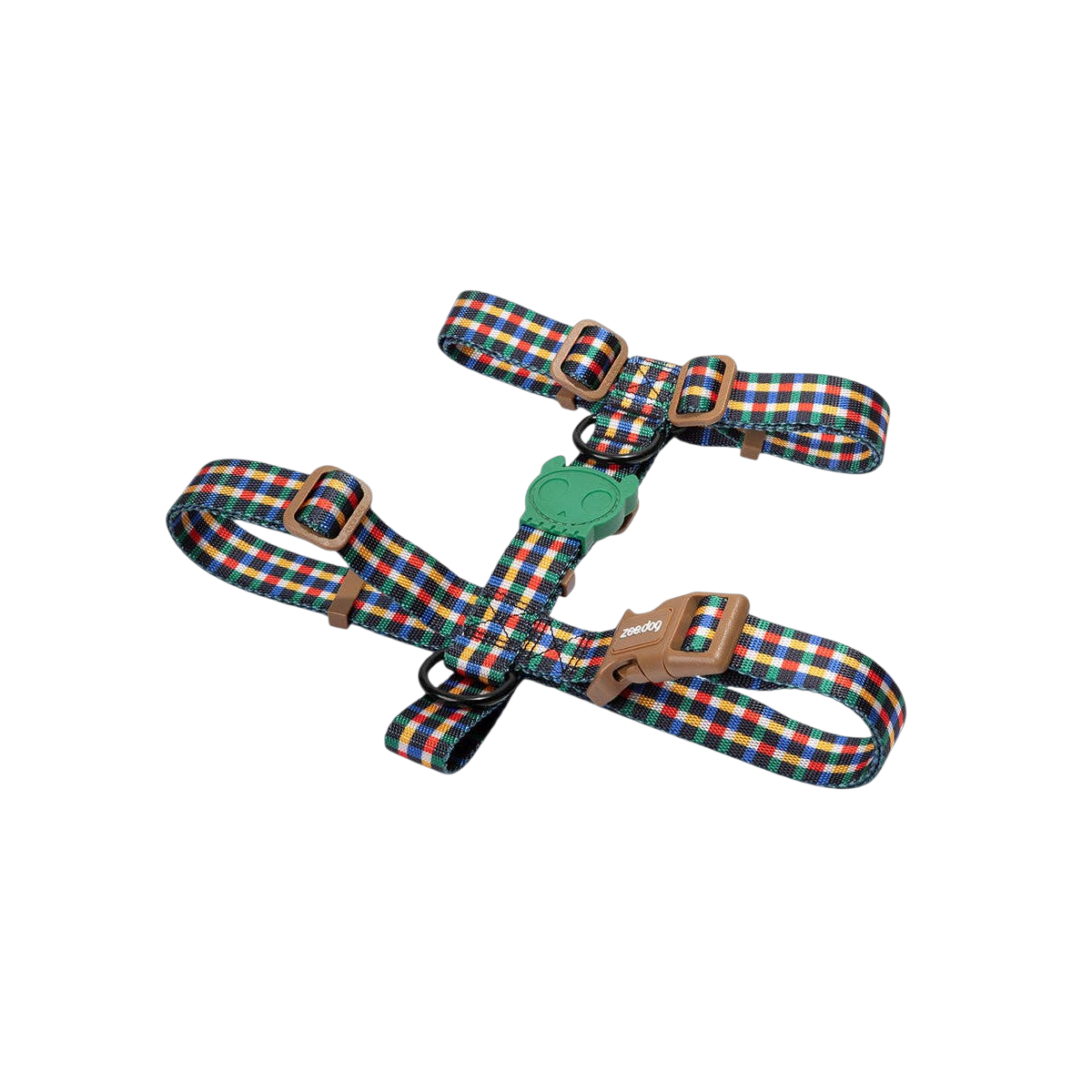 Zee.Dog H Harness in Travis colorway, a stylish walking harness shown in a primary product view.