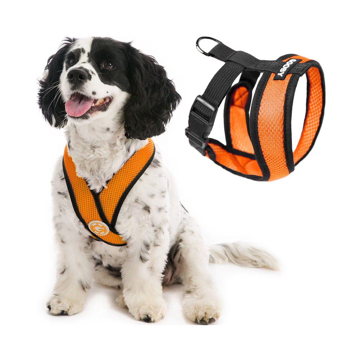 Gooby | Comfort X Head-In Harness | Orange