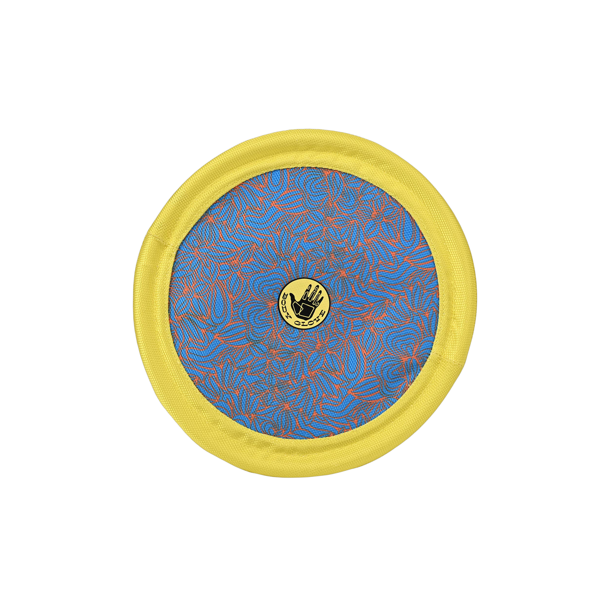 Carolina Pet Company Body Glove Tough Toss Disc, a durable colorful flying disc dog toy.
