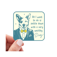 Sticker | A Very Wealthy Dog