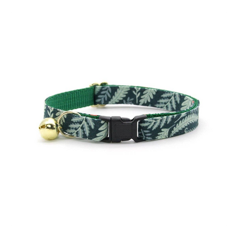 Made By Cleo - "Eden" - Green Cat Collar