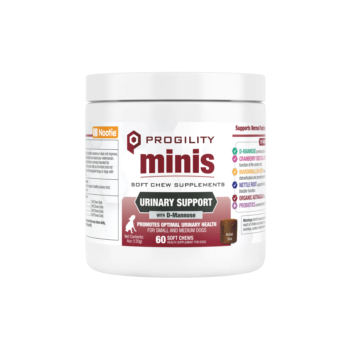 Nootie | Progility | Mini Urinary Support Soft Chew 60ct