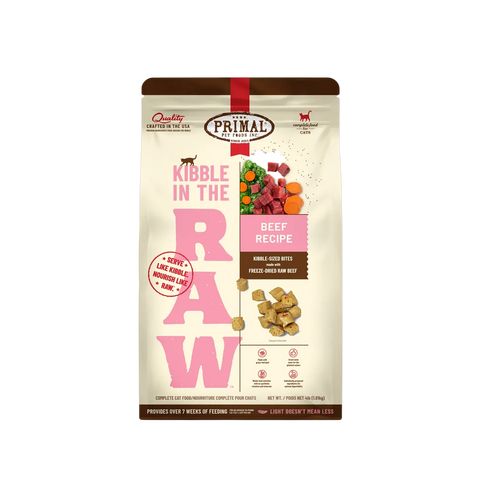 Primal | Cat | Kibble In The Raw | Beef