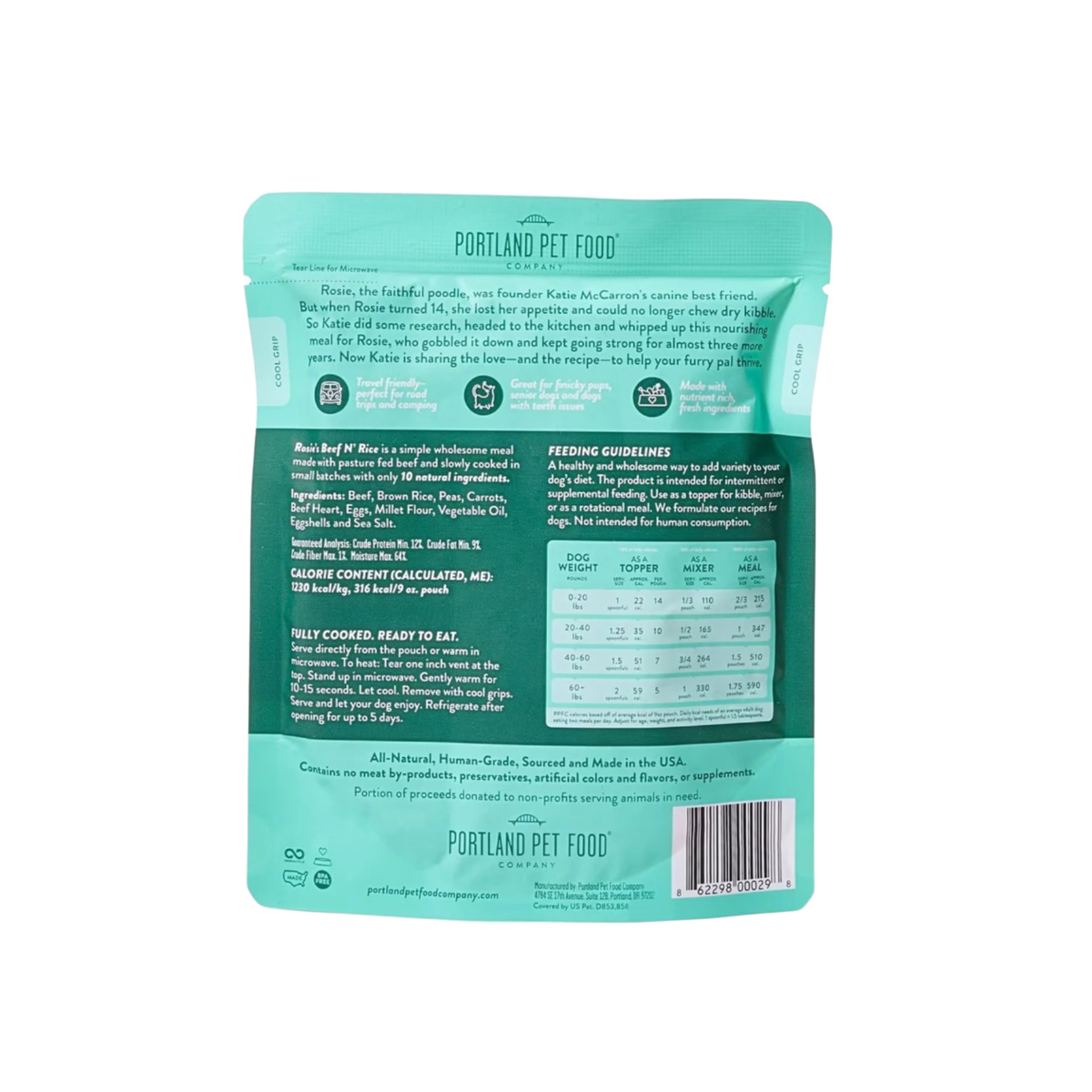 Portland Pet Food | Rosie's Beef & Rice