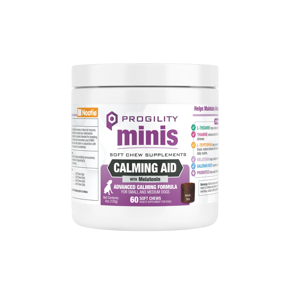 Nootie | Progility | Mini Calming Soft Chew 60ct