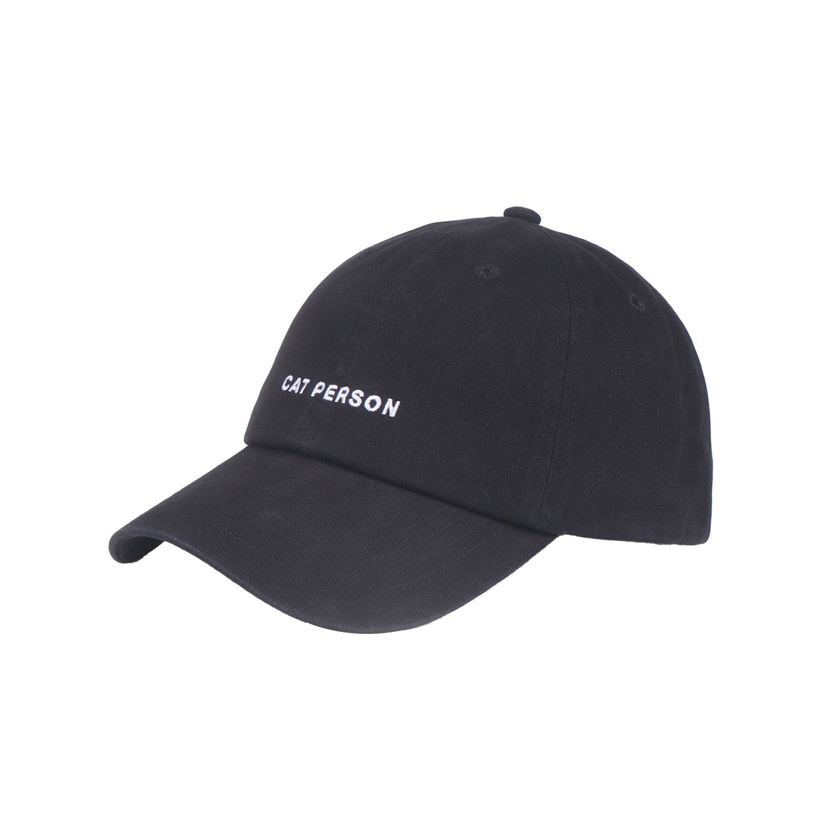 HATPHILE Cat Person embroidered hat displayed as the primary product shot against a clean background.