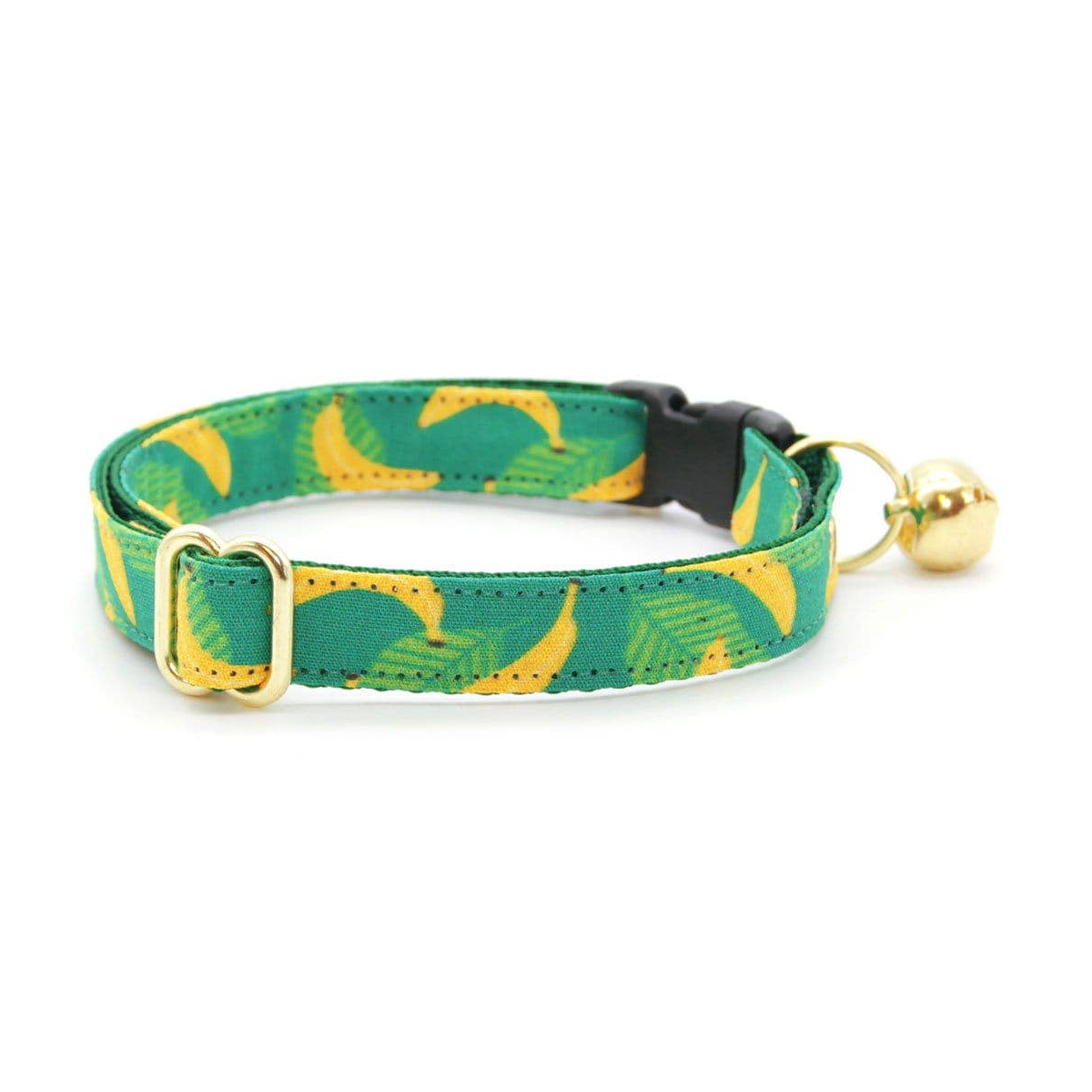 Made By Cleo - "Going Bananas - Green" - Cat Collar