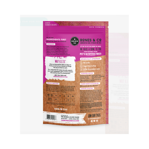 Bones & Co | Turkey Cube 18lb (Frozen)