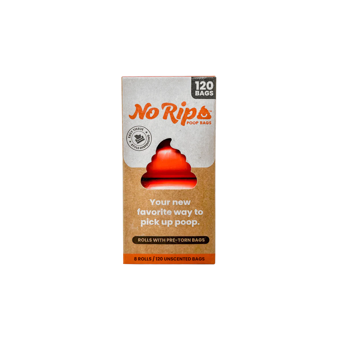 No Rip Poop Bags | 8 Rolls