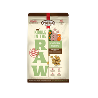Primal Kibble In The Raw Chicken cat food packaging displayed as the primary product shot.