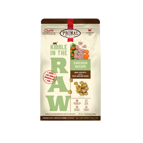 Primal | Cat | Kibble In The Raw | Chicken