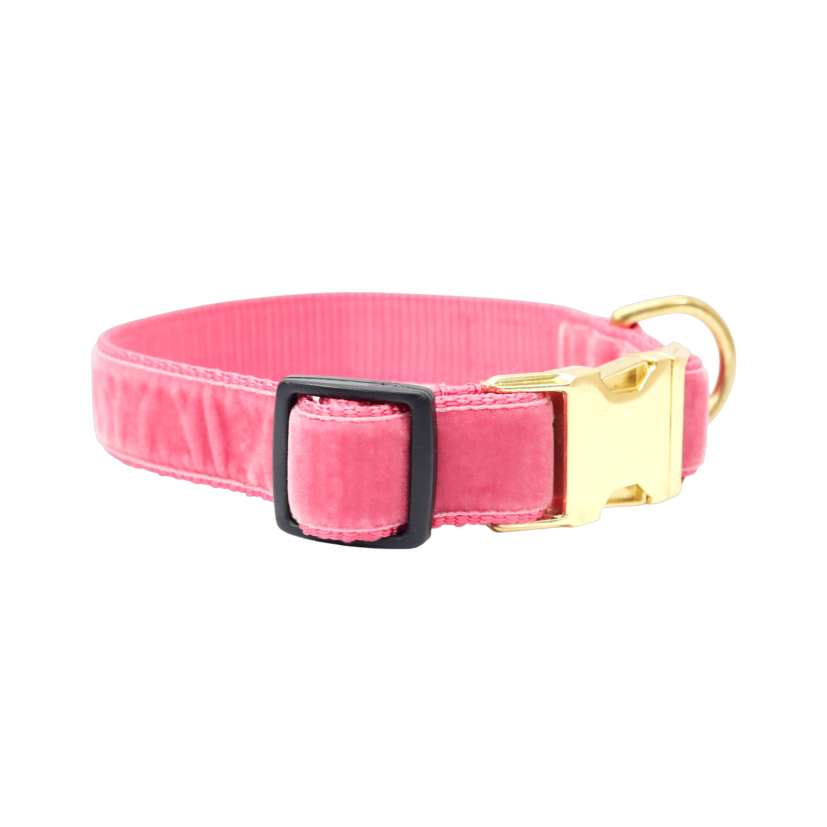 Mimi Green | Primrose Pink Velvet Collar & Leash