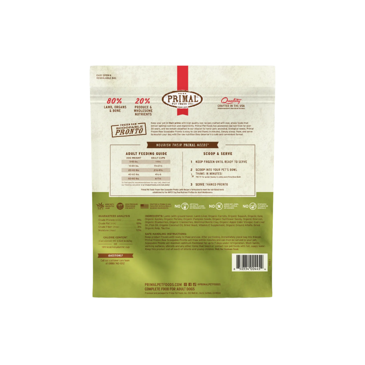Primal | Pronto | Lamb 4lb