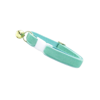 Made By Cleo - "Velvet - Mint" - Robin's Egg Cat Collar