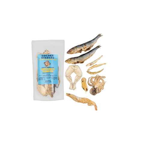 Golden Nibbles| Neptune's Nibbles Seafood Variety Bag